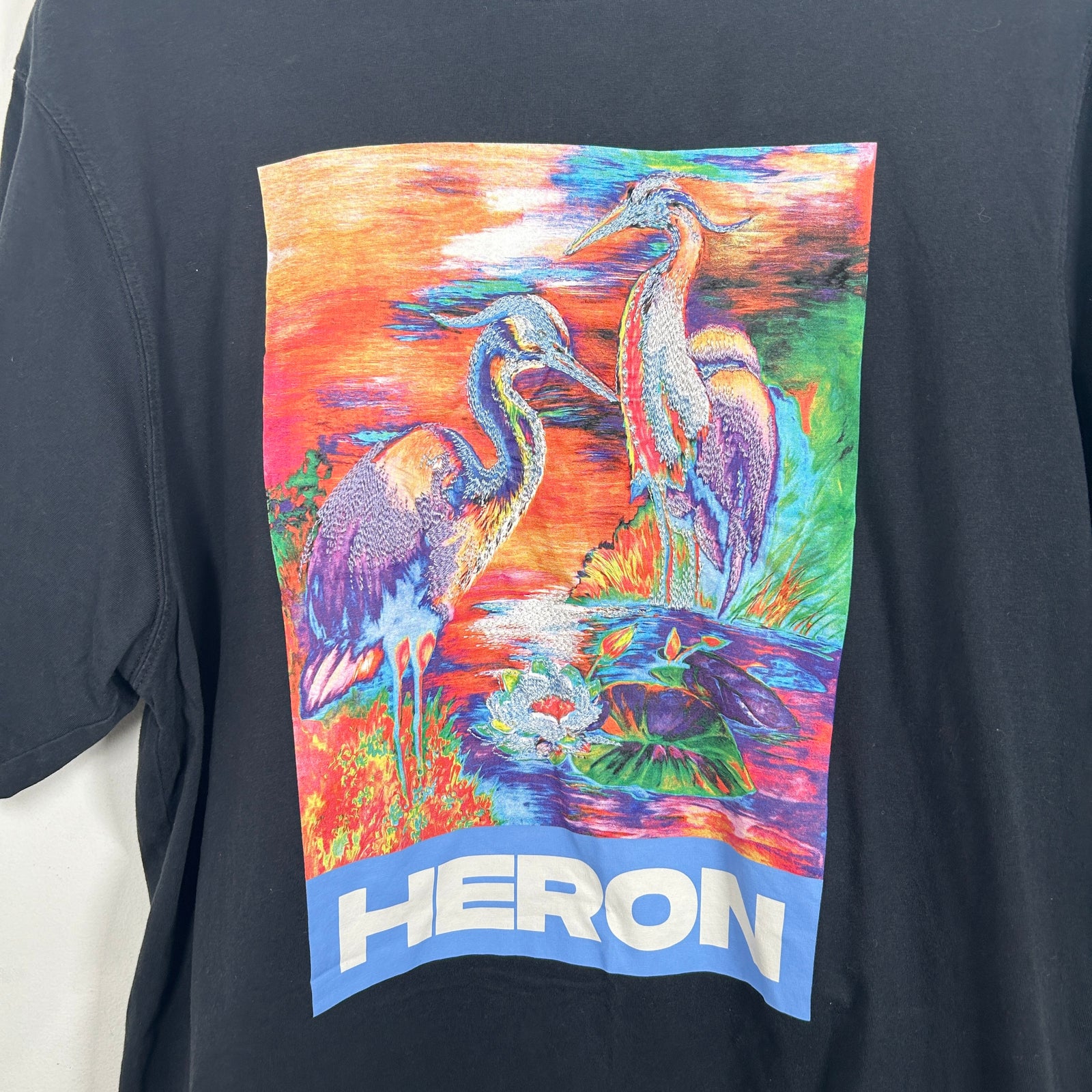 Heron Preston Geese Logo T-Shirt Size M