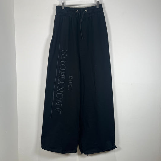 Anonymous Club Black Logo Wide Sweatpants Size S