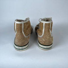 Gucci Brown Suede 1977 Tennis High Top Sneaker Size 9.5
