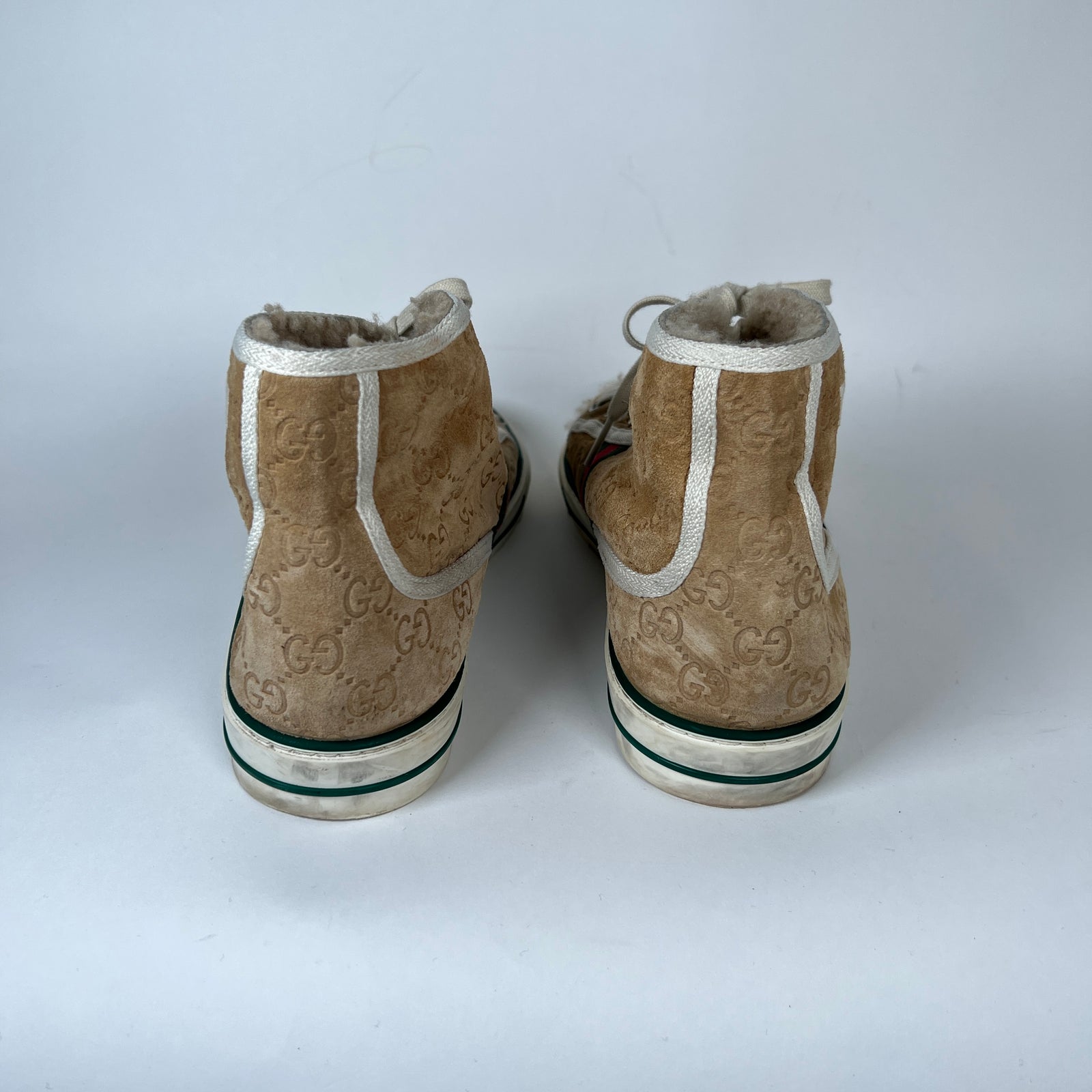 Gucci Brown Suede 1977 Tennis High Top Sneaker Size 9.5