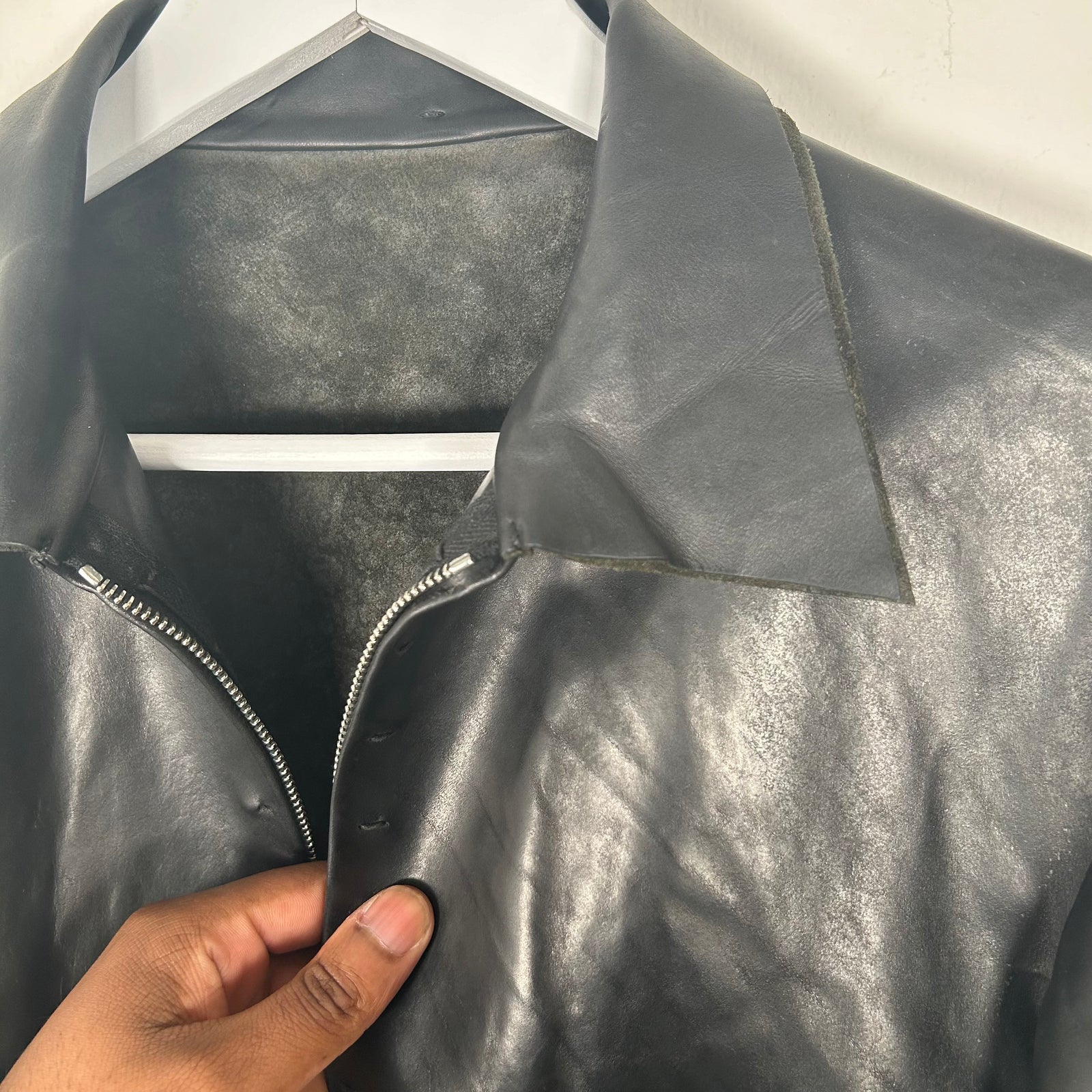M.a.+ Layered Collar Racer Jacket Size M