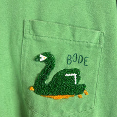Bode Green Embroidered Mallard T-shirt Size Free