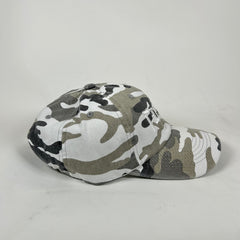 Street Commerce Snow Camo Mirrored Logo Distressed Cap