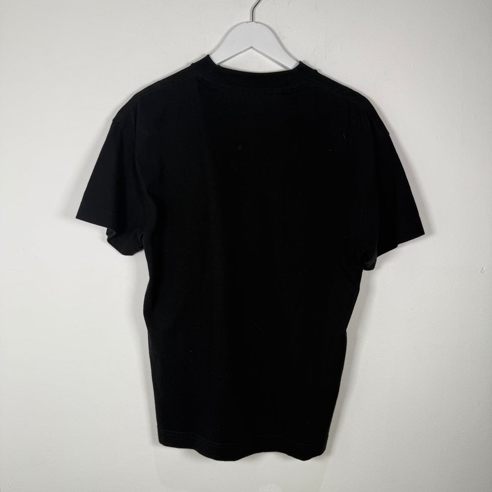Palm Angels Black Butterfly Print Logo Shirt Size S