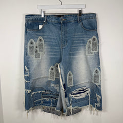 Who Decides War Patched Arch Carpeneter Shorts Size 40