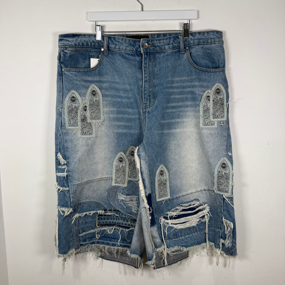 Who Decides War Patched Arch Carpeneter Shorts Size 40
