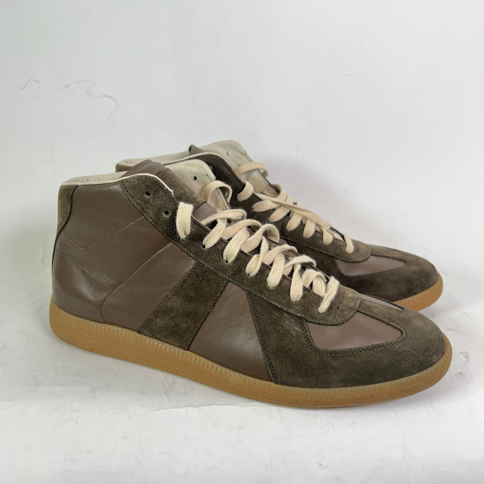 Maison Margiela Brown Mid-Top Replica Gats Size 46