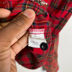 Vale Red 'Valley Dreams' Rhinestone Flannel Shirt