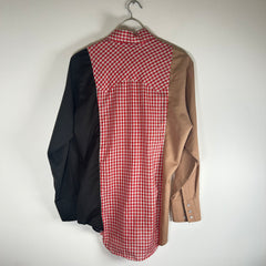 Needles Khaki Rebuild Flannel Shirt Size S
