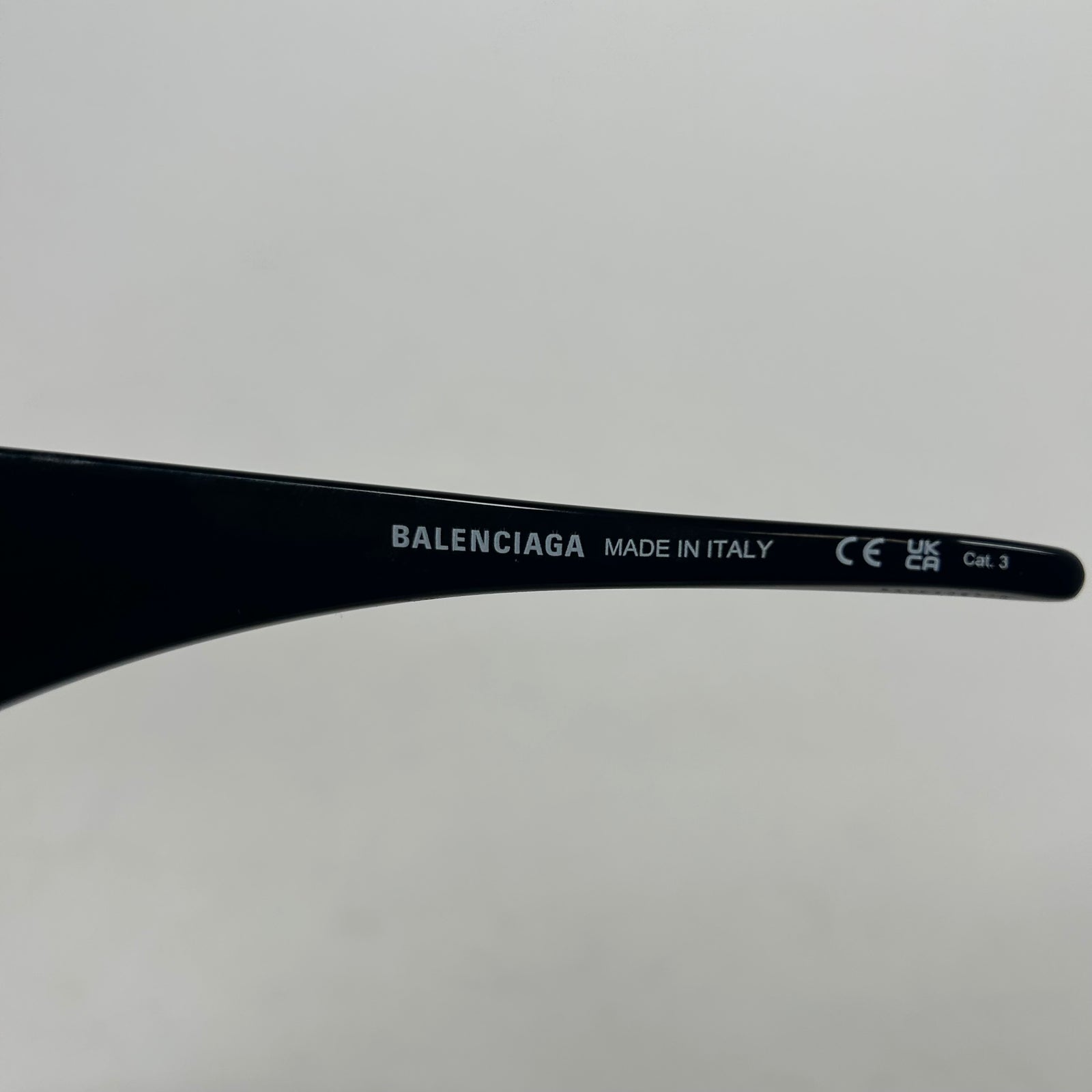 Balenciaga Black Skin Cat Runway Sunglasses