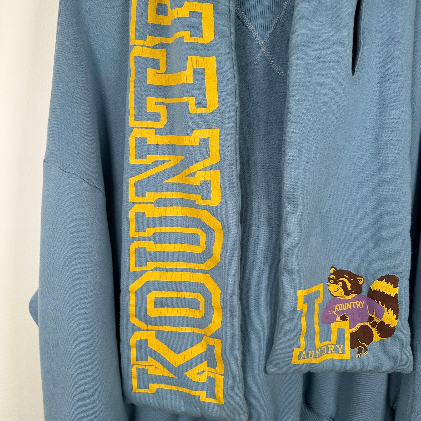 Kapital Hooded Scarf Kountry Blue Crew Neck Size OS