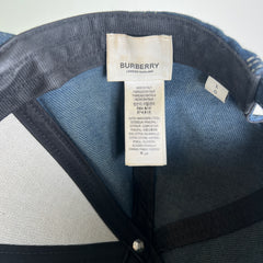 Burberry Denim TB Monogram Baseball Cap
