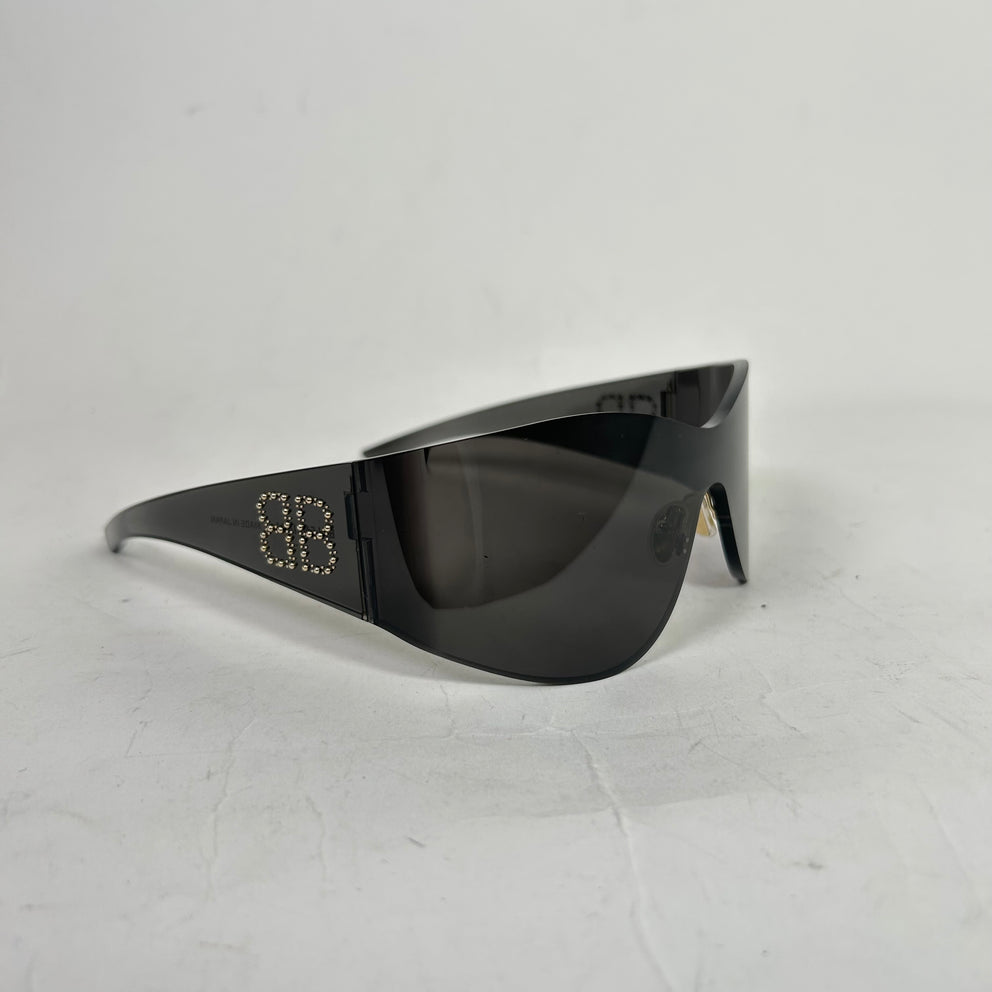 Balenciaga BB0122S Cat Eye Studded Sunglasses