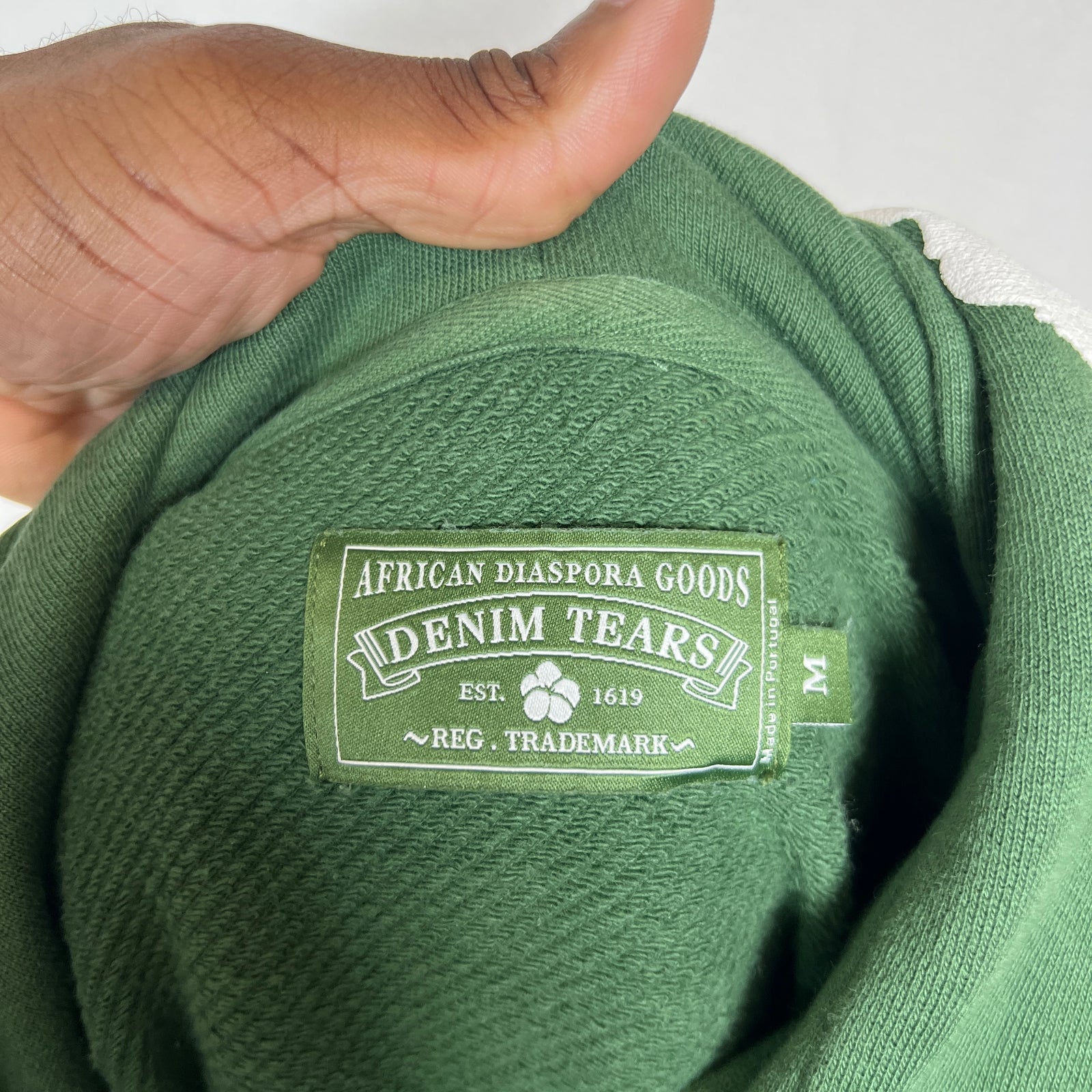 Denim Tears Green Wreath Hoodie Size M