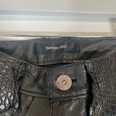 Yasuyuki Ishii Leather Patchwork Pants Size 30