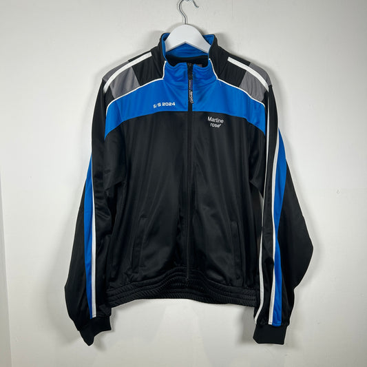 Martine Rose Blue Shrunken Track Jacket Size L