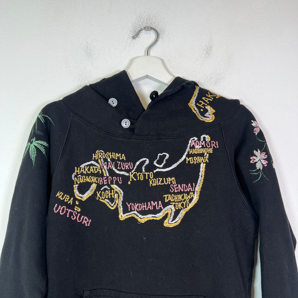 Kapital Black Souvenir Hoodie Size 1