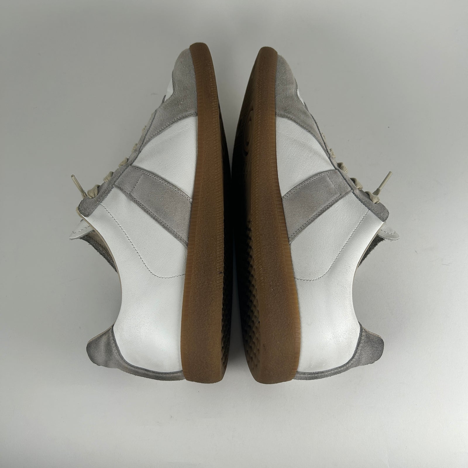 Maison Margiela White/Gray GAT Low-Top Sneaker Size 46