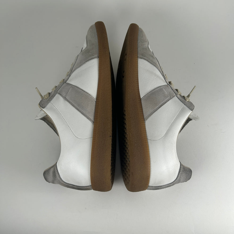 Maison Margiela White/Gray GAT Low-Top Sneaker Size 46