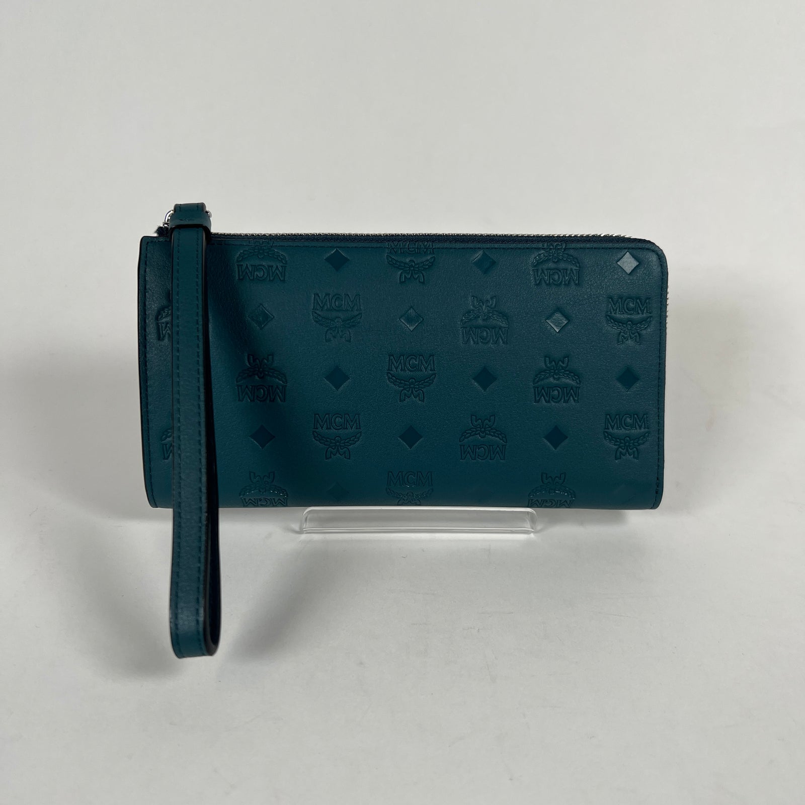 Mcm Long Wallet Deep Teal