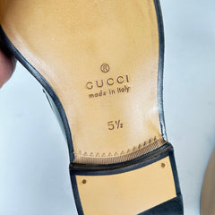 Gucci Horsebit Green Leather Derbys Size 5.5
