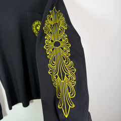 Chrome Hearts Black/Yellow Made In Hollywood Long-Sleeve Shirt Size M