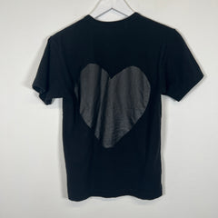 CDG Play Black Heart Logo Tee Sz S