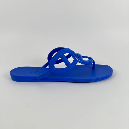 Hermes Egerie Blue Sandals Size 40