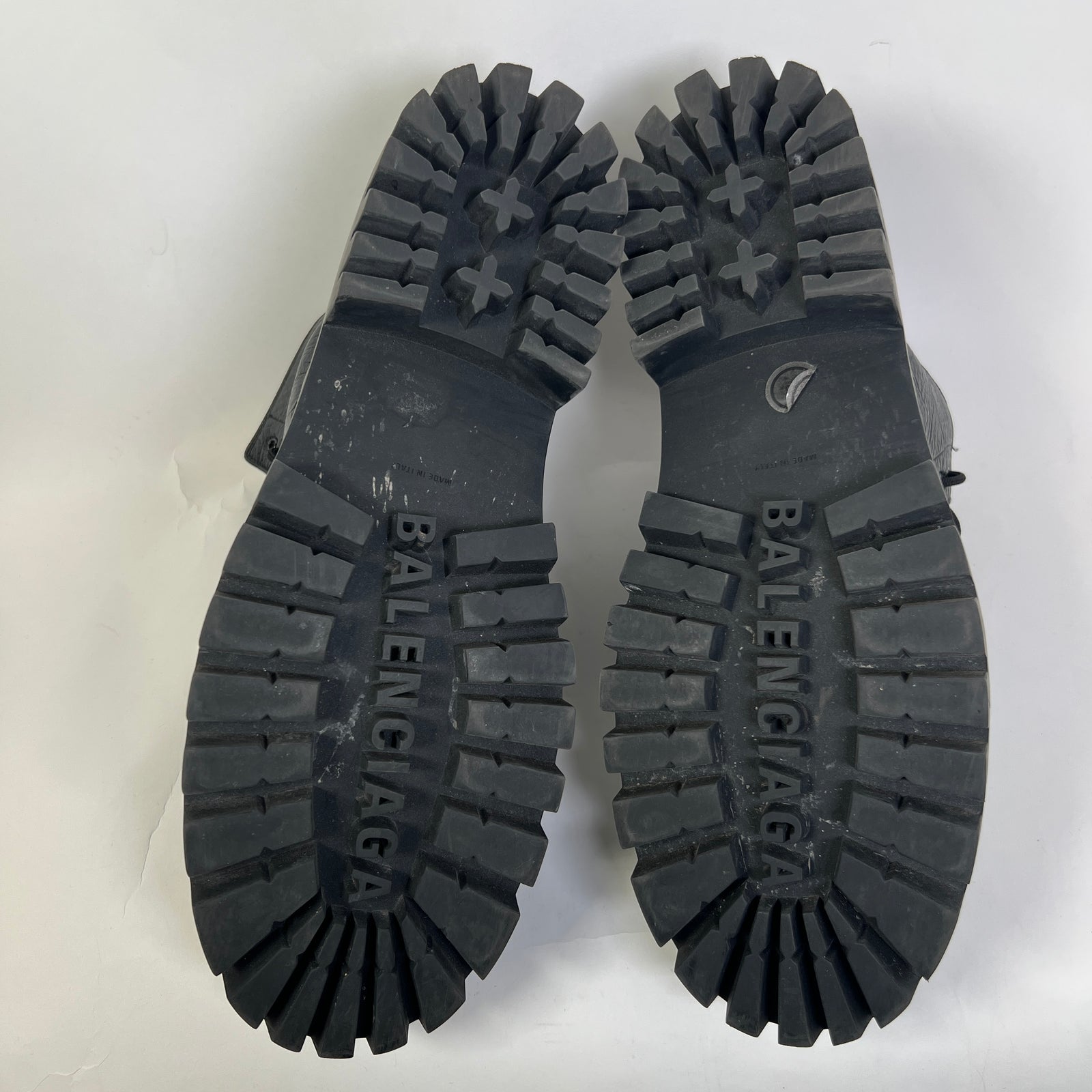 Balenciaga Tumble Leather Strike Boot Size 45