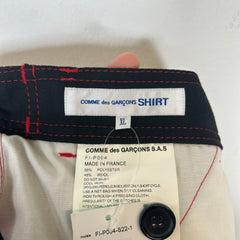 CDG Black/Red Woven Pants Size XL