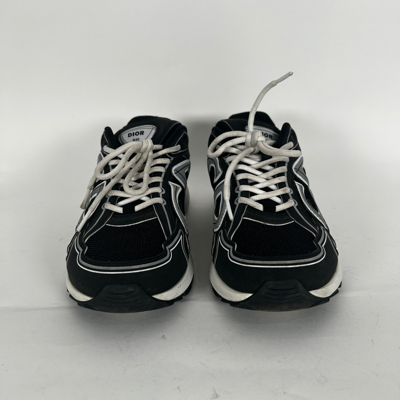 Dior B30 Black/Silver Low-Top Sneaker Size 42