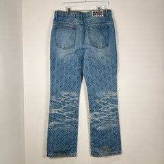 Who Decides War Blue 'Thread Plate' Denim Jeans Size 36