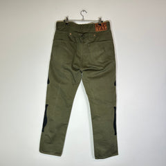 Kapital Olive Okagilly Mexican Tuxedo Bone Chino Pants Size 34