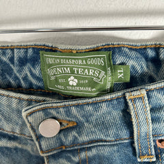 Denim Tears Wreath Logo Denim Shorts Size 38