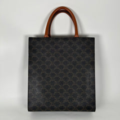 Celine Cabas Vertical Triomphe Logo Tote