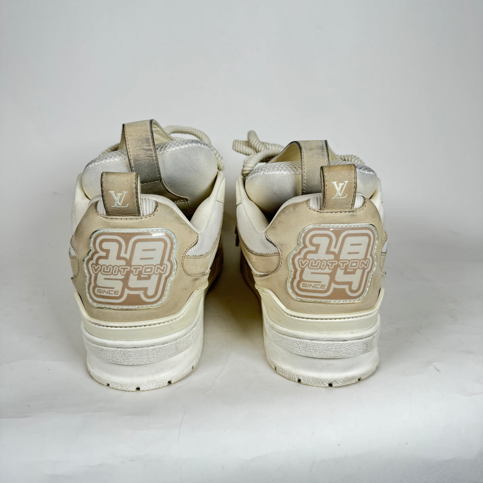 Louis Vuitton Beige Skate Sneakers Size LV 8