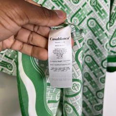 Casablanca Ping Pong Monogram Silk Shirt