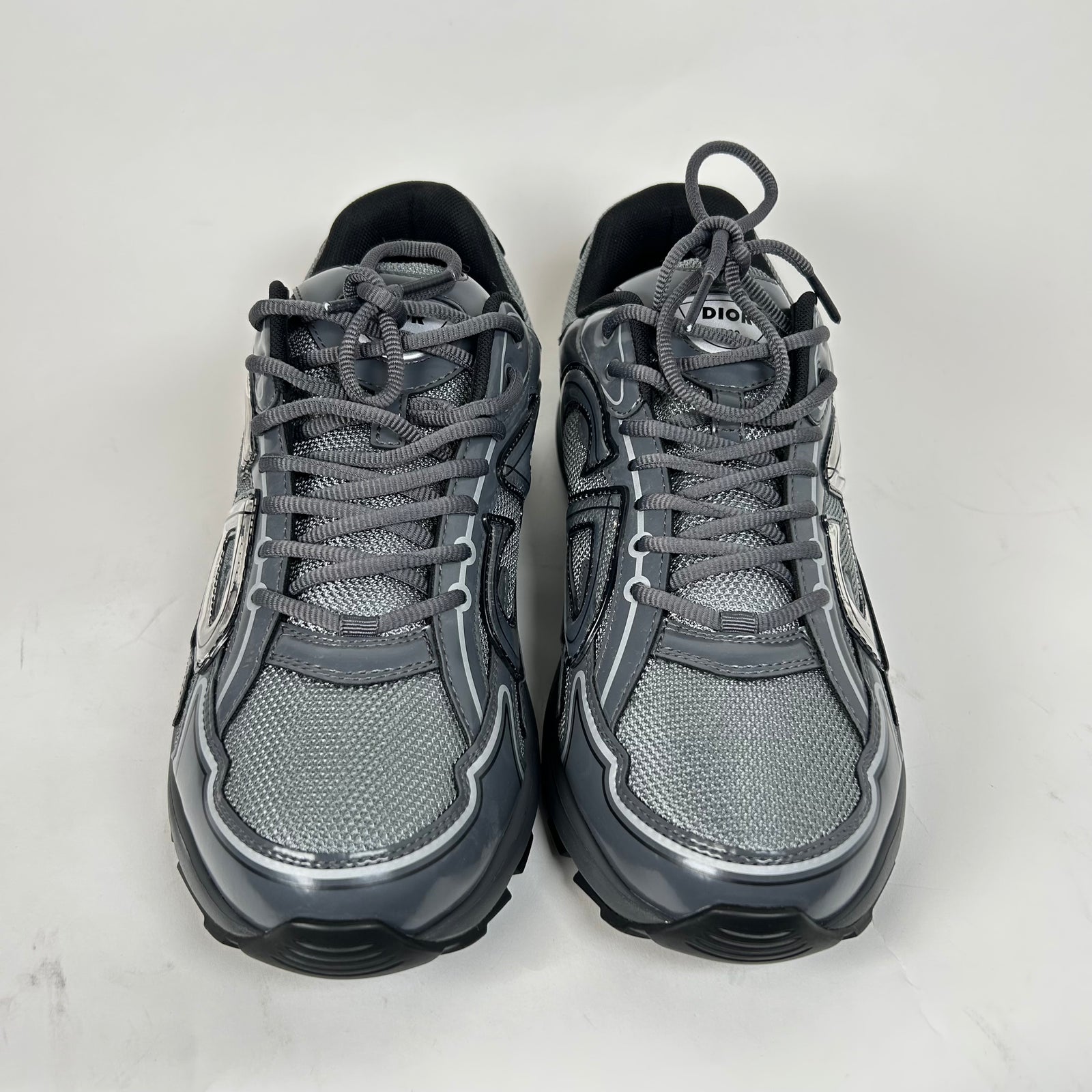 Dior 30 Light Gray Technical Mesh Sneaker Size 44