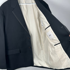 OAMC Black Inwood Padded Blazer Jacket Size 50