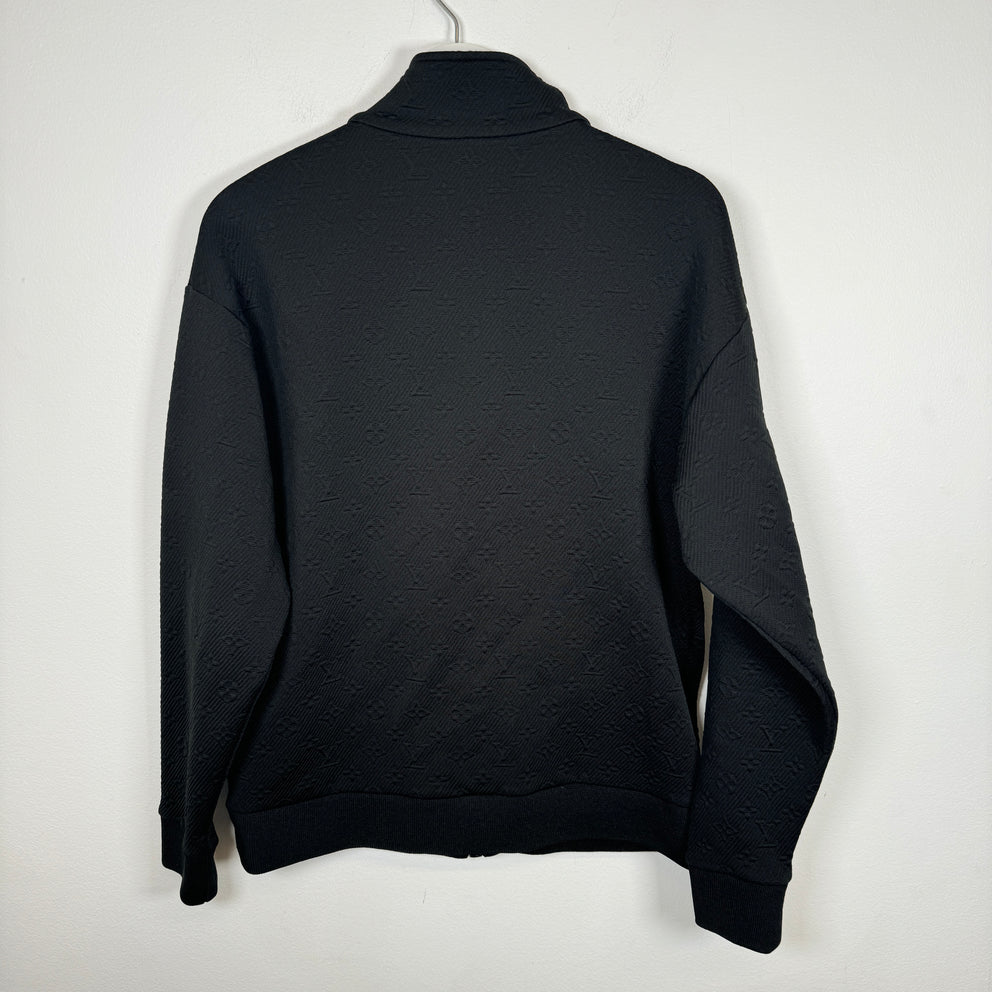 Louis Vuitton Black Monogram Zip-Up Jacket Size S
