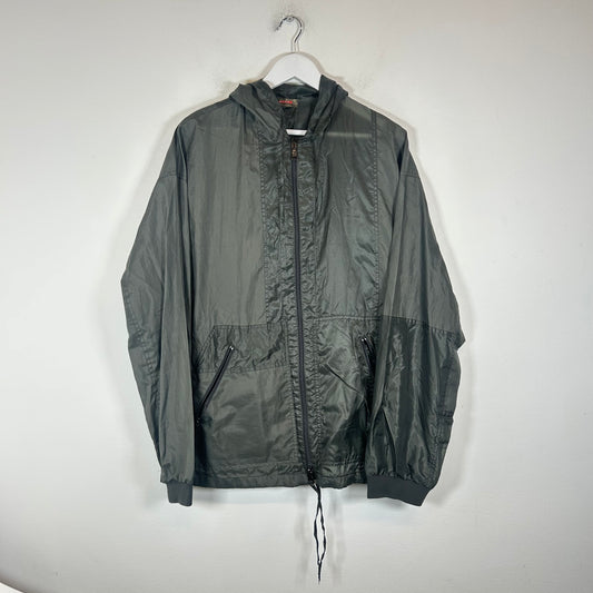 Prada Olive Linea Rosa Nylon Windbreaker Jacket Size M
