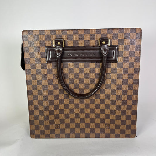 Louis Vuitton Ebene Damier Venice Sac De Plat Canvas Bag