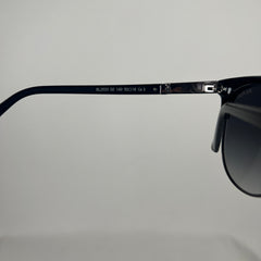 Balmain BL2533 Round Black Brow Bar Sunglasses
