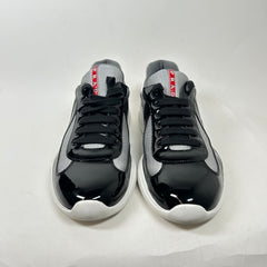 Prada Black/Grey American Cup Sneakers Size 8.5