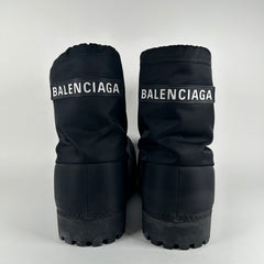 Balenciaga Black Nylon Alaska Ski Boots Size 41/42