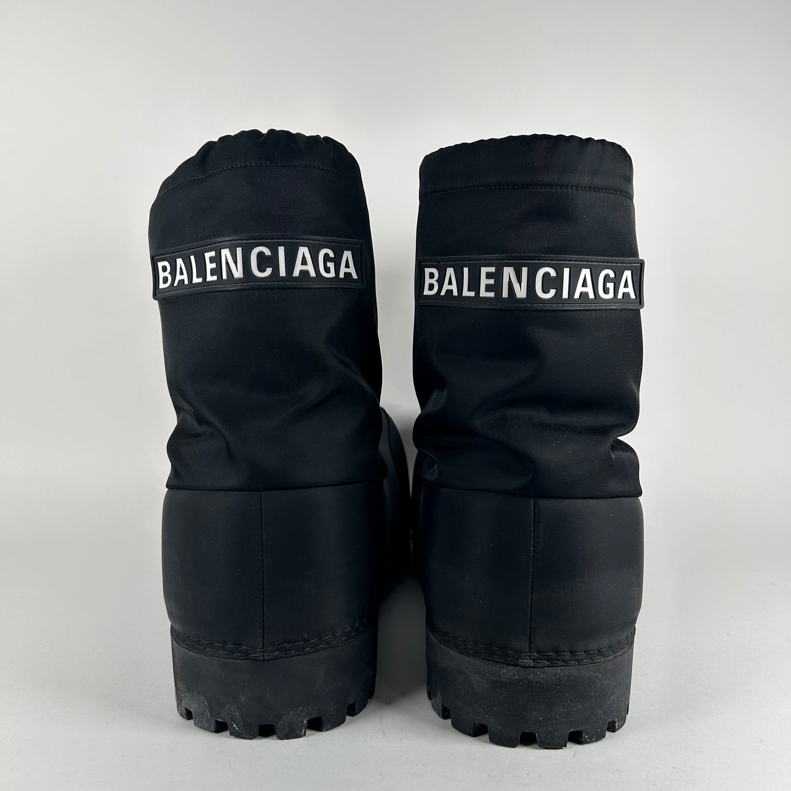 Balenciaga Black Nylon Alaska Ski Boots Size 41/42