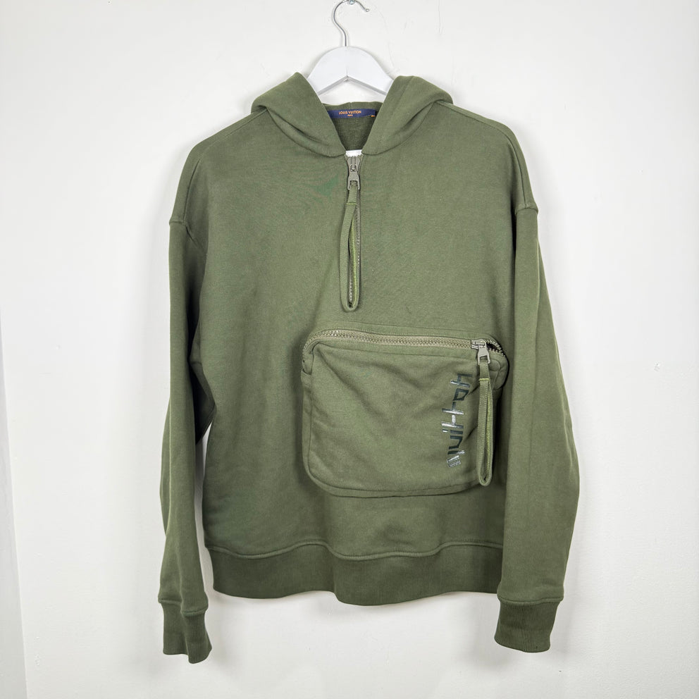Louis Vuitton 3D Pocket Green Hoodie Size S