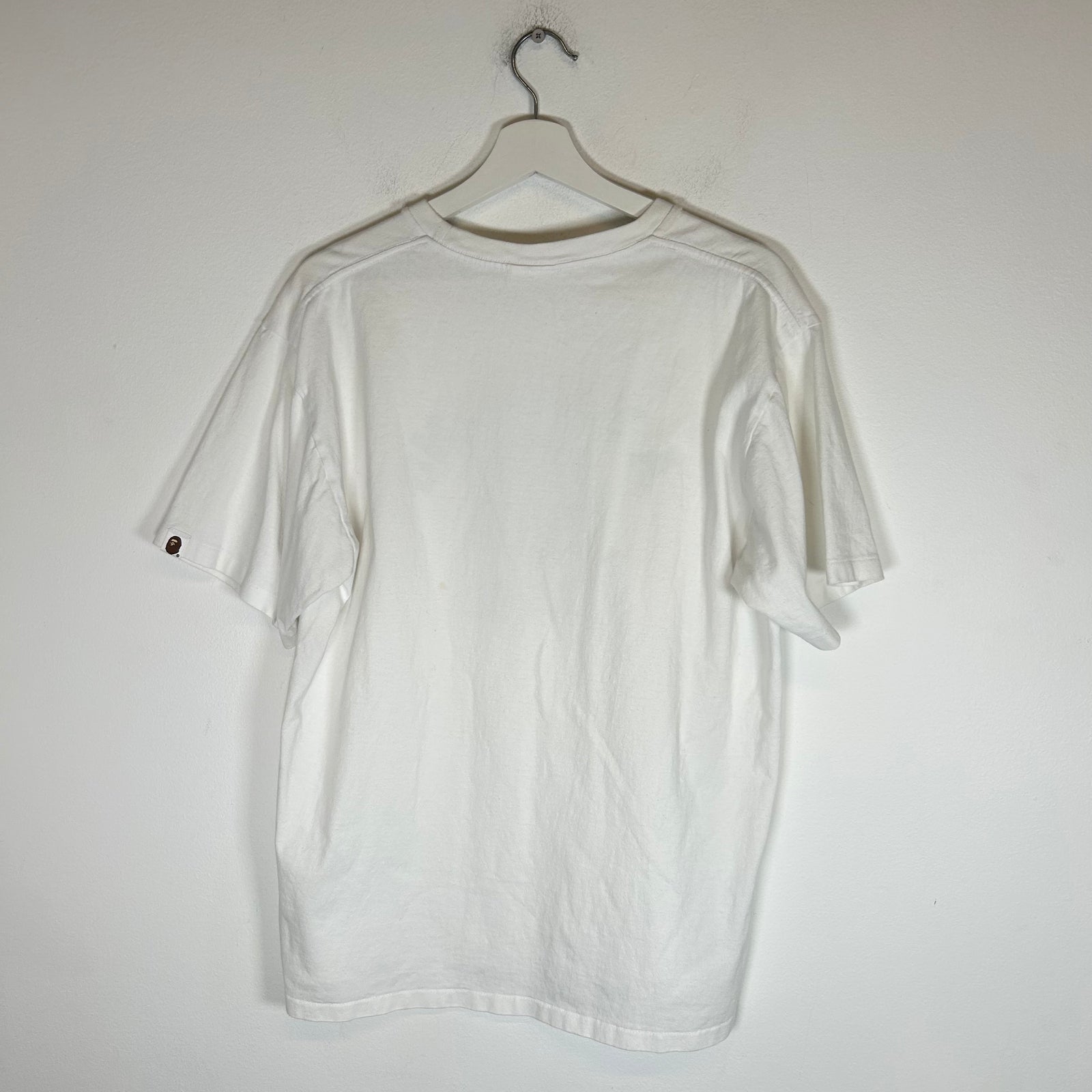 Bape White Camo Head T-shirt Size XL