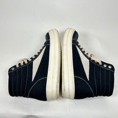 Rick Owens Drkshdw Black/Milk Vintage High Sneaker Size 41