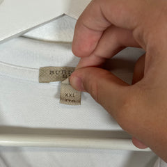 Burberry White Polo Shirt Size XXL
